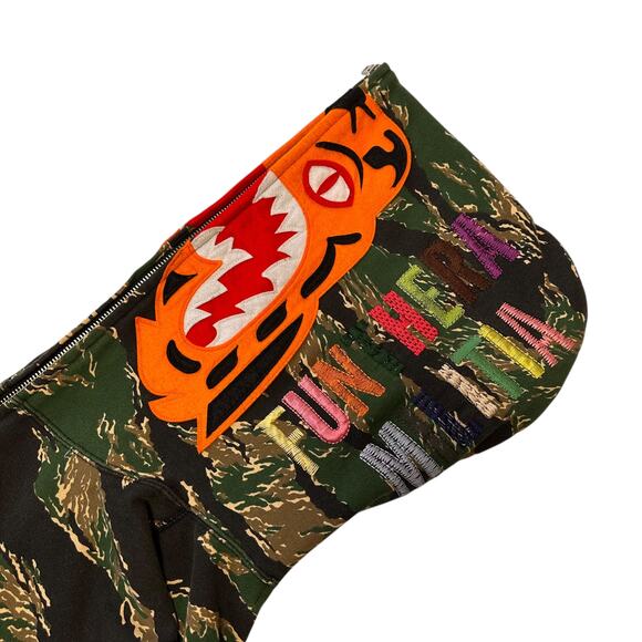 M Bape Tiger Camo Tiger Hoody Funthera - Picture 3 of 7